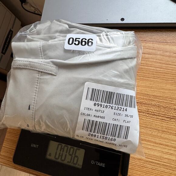 J.Crew Flex Slim-Fit Tech Chino Pants 35x32 Stone Gray Moisture Wicking Stretch - Picture 8 of 8